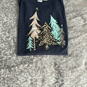 Short sleeve Christmas tree t shirt 2XL